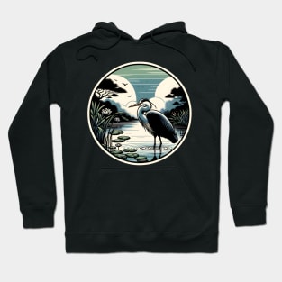 Japanese Heron Pond Hoodie